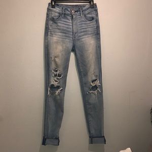 AEO distressed jeans